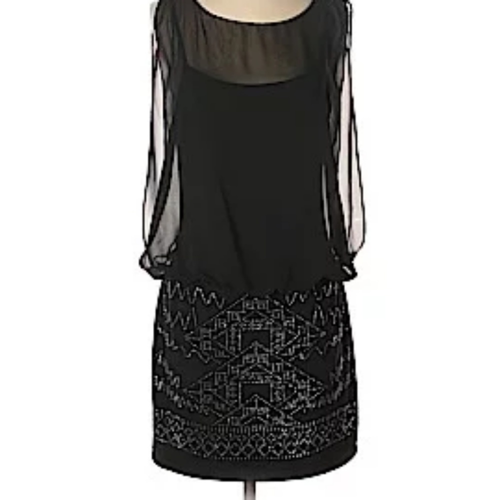 Black mini dress